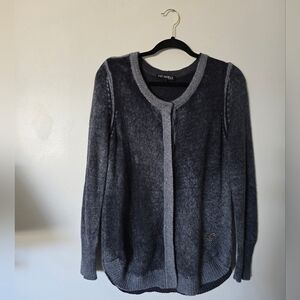 Picadilly Canada Size M Womens Gray Cardigan Sweater